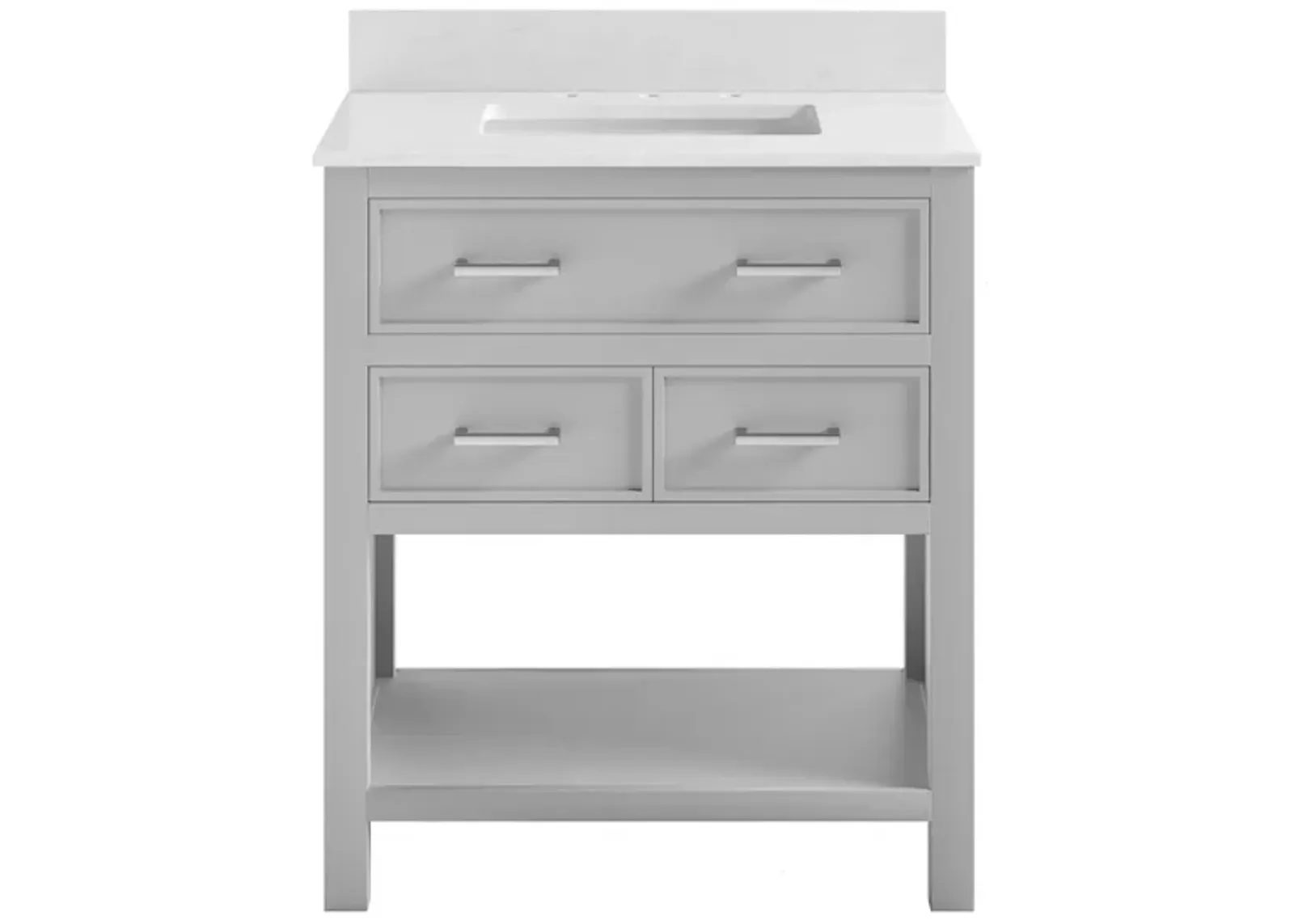 Alabama 30" Bathroom Vanity in Gray by DOREL HOME FURNISHINGS