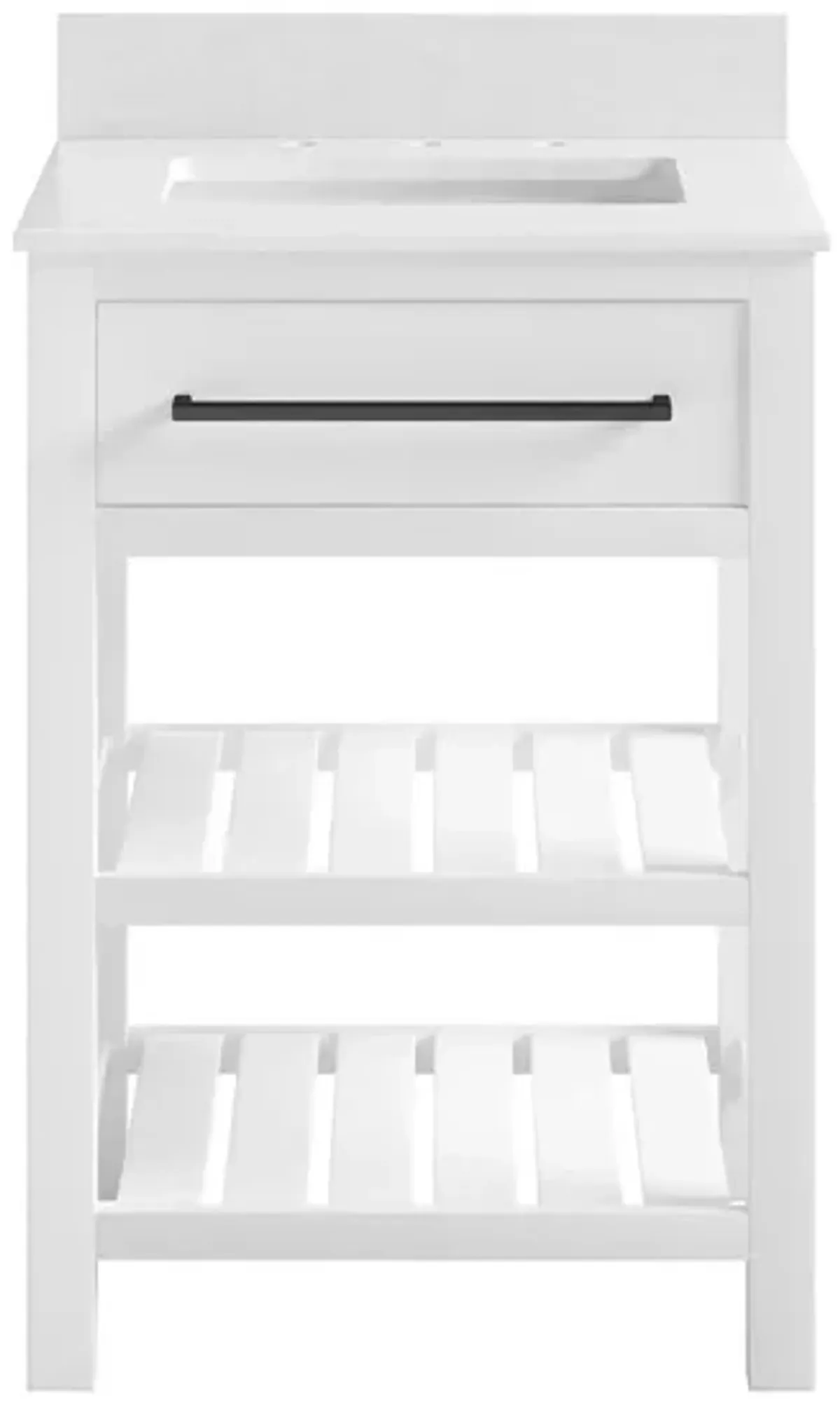 Minneapolis 24" Bathroom Vanity in White by DOREL HOME FURNISHINGS