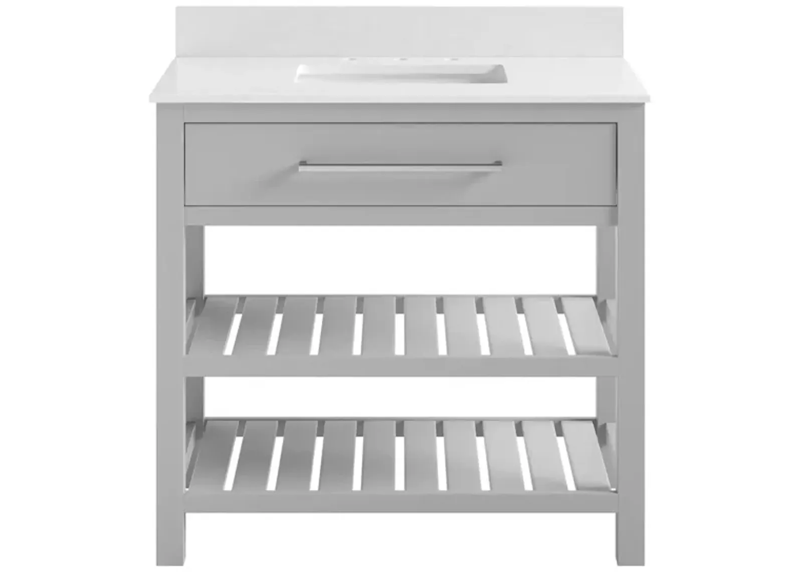 Minneapolis 36" Bathroom Vanity in Gray by DOREL HOME FURNISHINGS