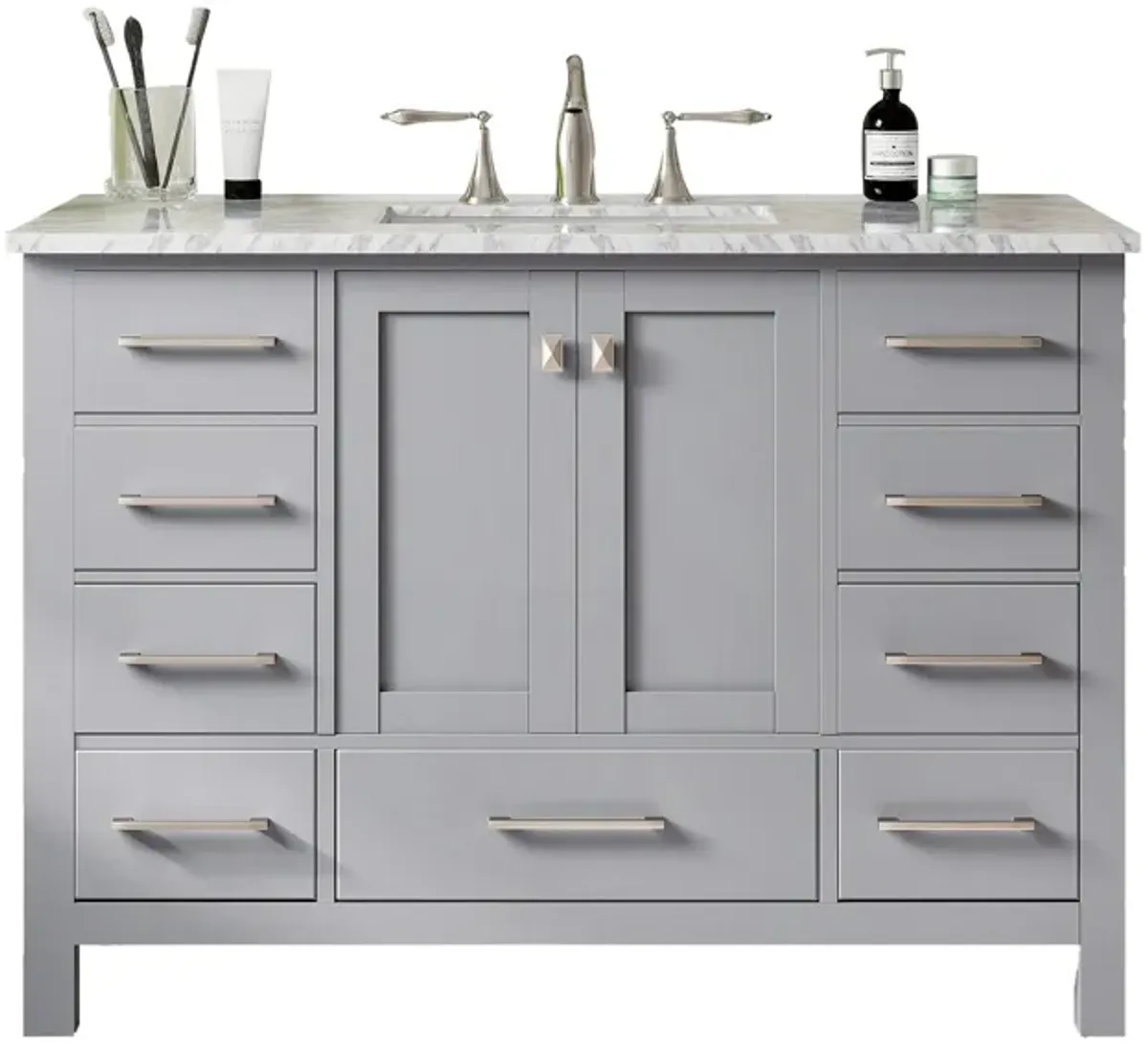 Sydney 42" Bathroom Vanity in Gray by Eviva