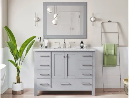 Sydney 42" Bathroom Vanity in Gray by Eviva