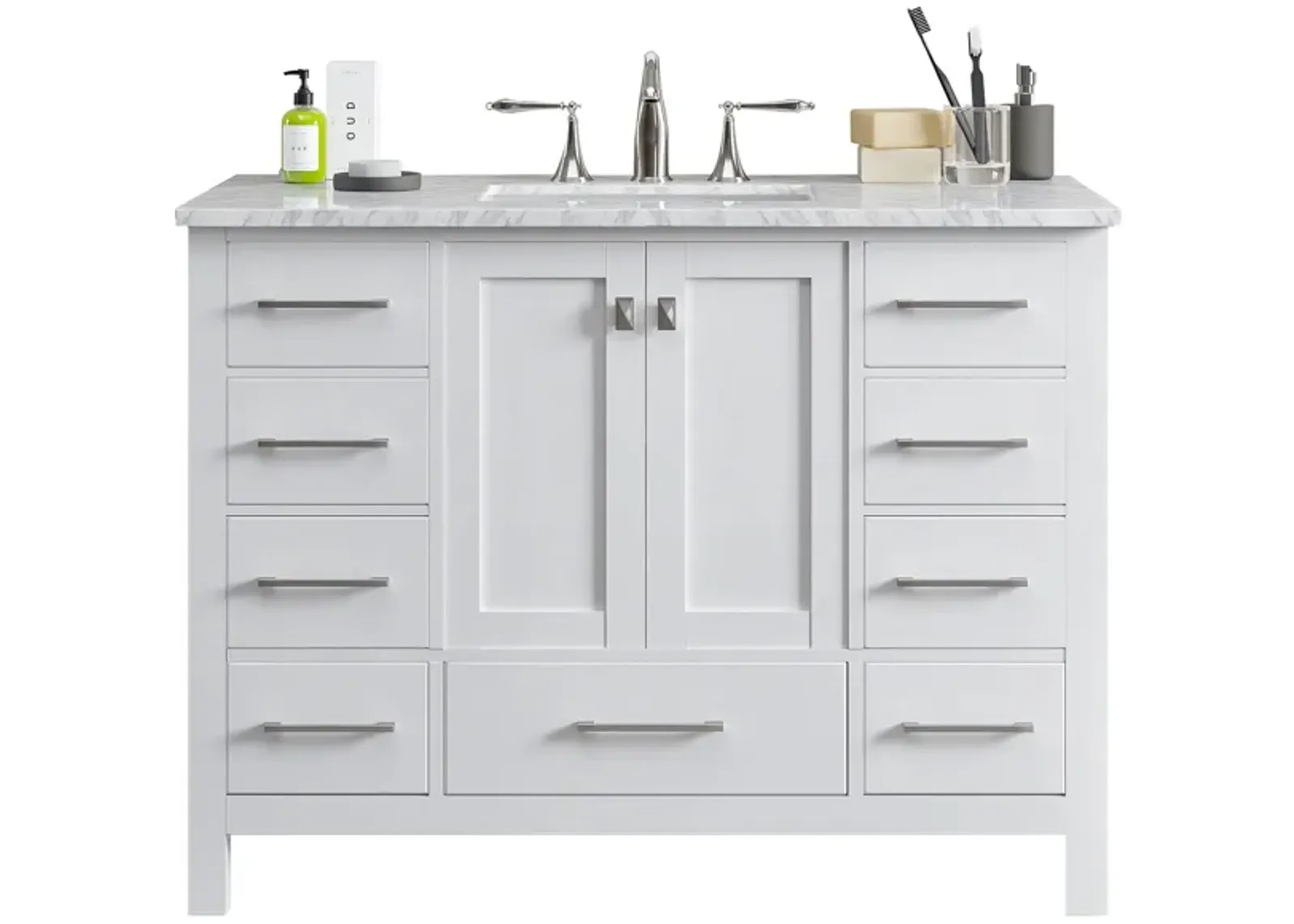 Sydney 42" Bathroom Vanity in White by Eviva