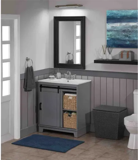Euclid 30" Bathroom Vanity in Huron Gray by Twin-Star Intl.