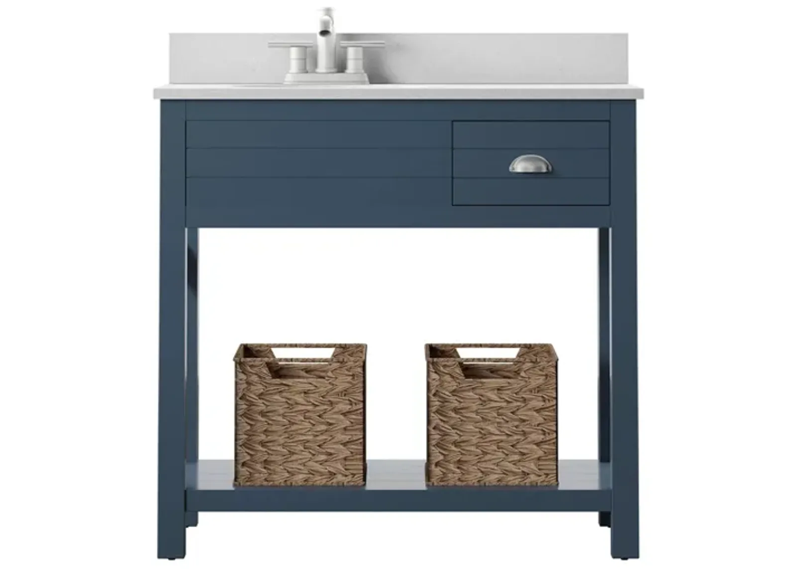 Avon 36" Bathroom Vanity in Fontana Blue by Twin-Star Intl.