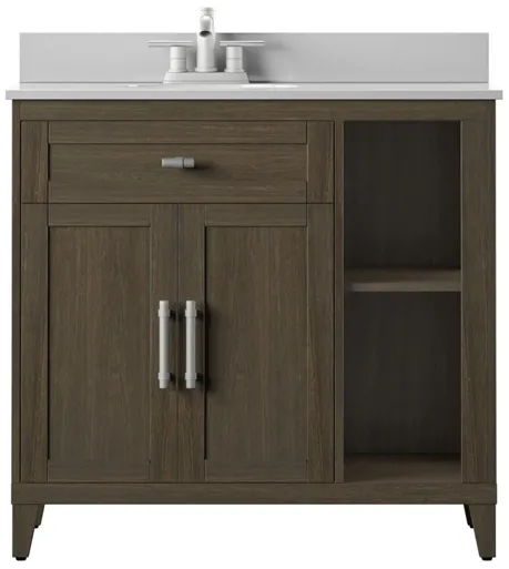 Ashland 36" Bathroom Vanity in Stromburg Oak by Twin-Star Intl.