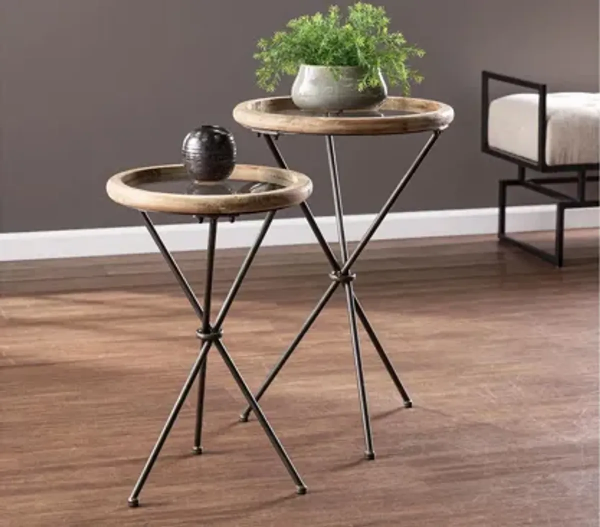 Mary 2-pc. Round Accent Table Set