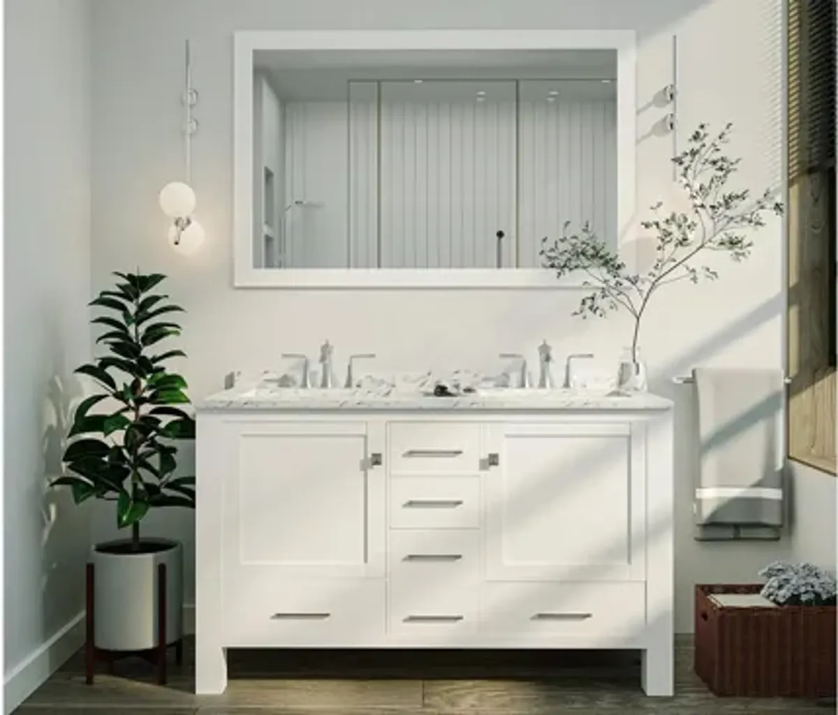 Sydney 48" Double Sink Bathroom Vanity