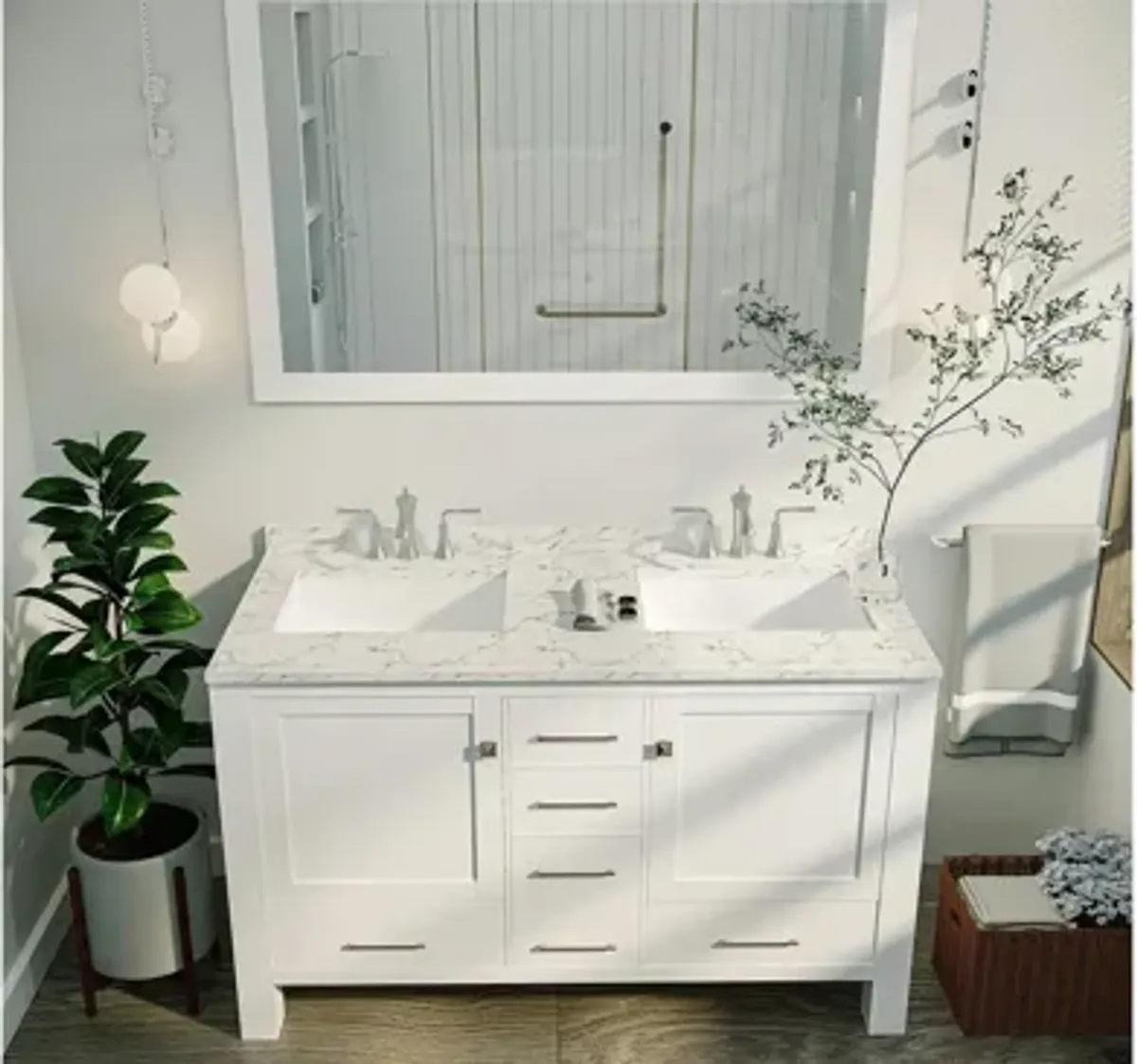 Sydney 48" Double Sink Bathroom Vanity