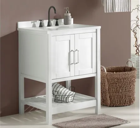 Bennet 24" Vanity Cabinet in White by Bolton Furniture