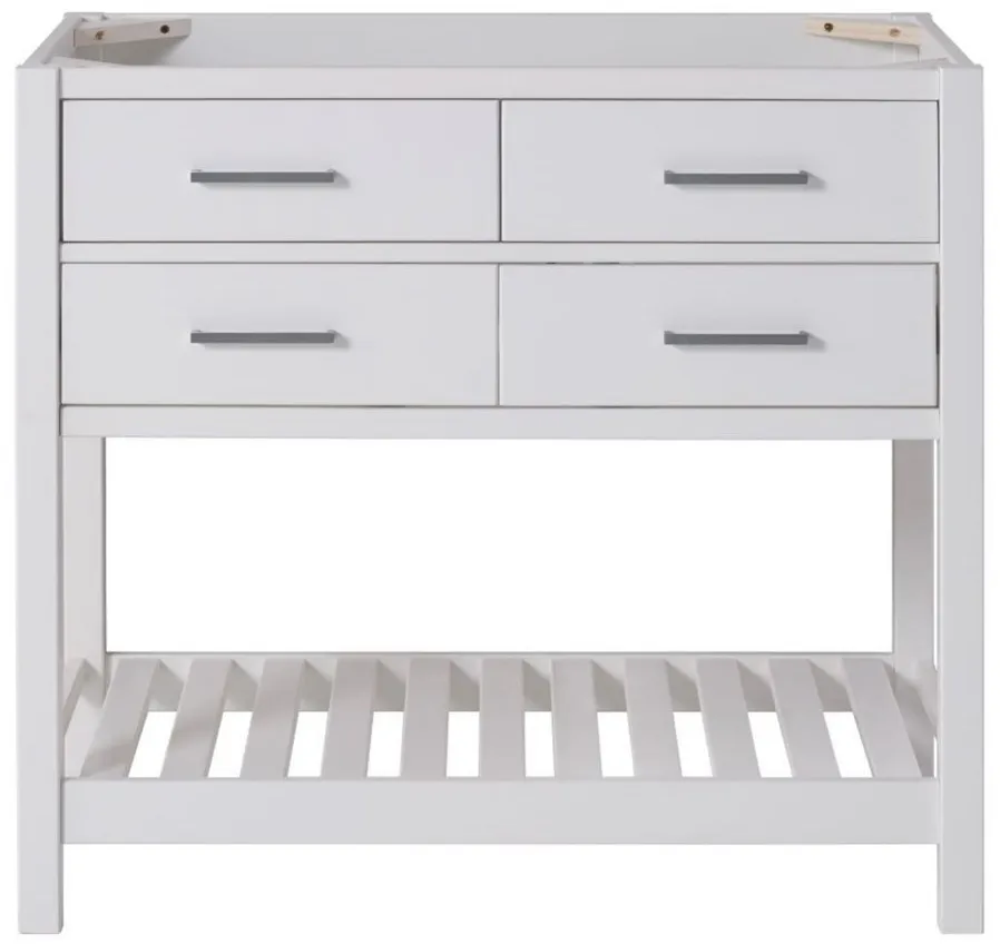 Harrison 36" Vanity Cabinet in White by Bolton Furniture