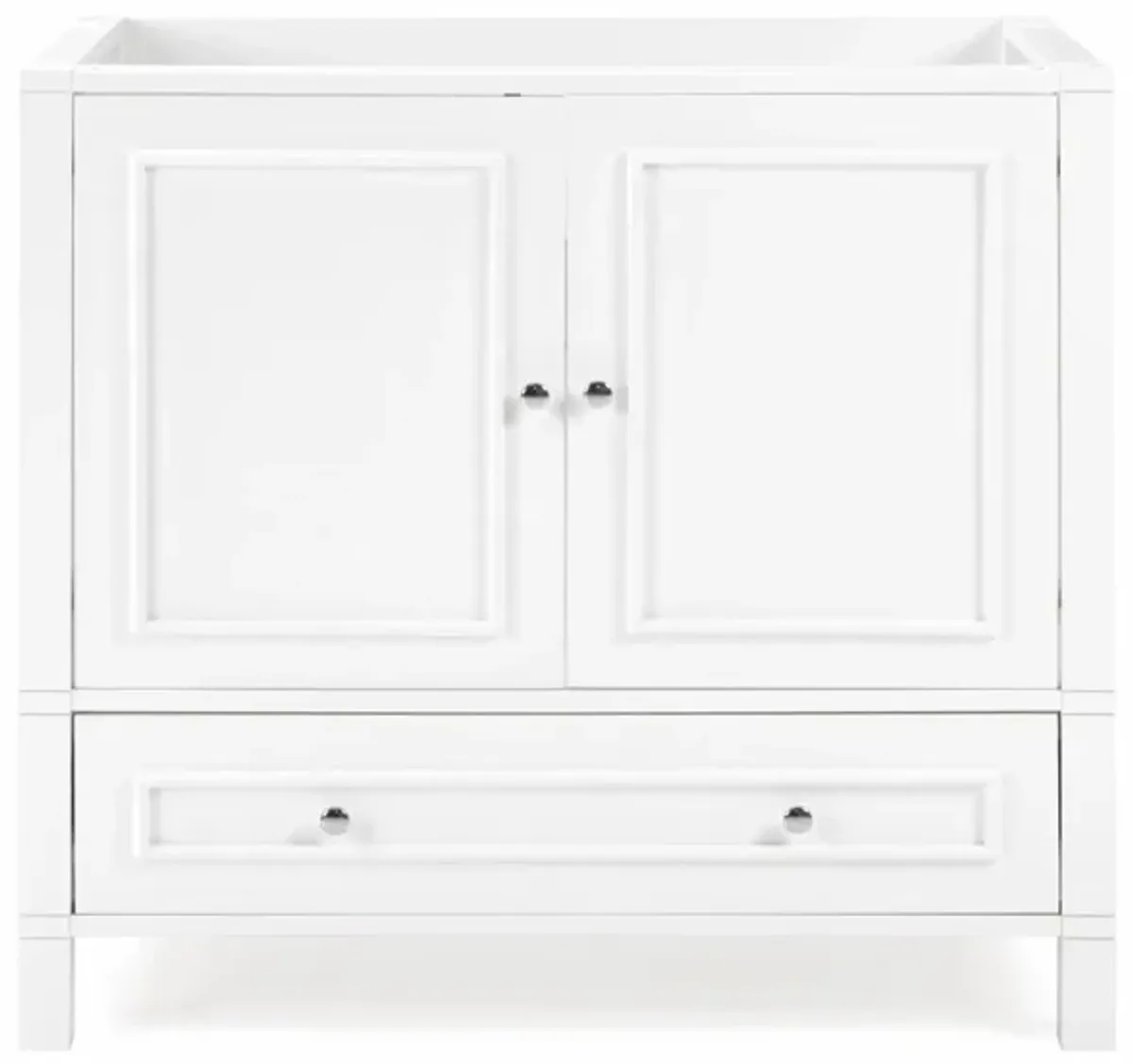 Williamsburg 36" Vanity Cabinet in White by Bolton Furniture