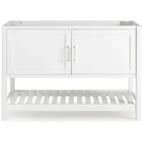 Bennet 48" Vanity Cabinet in White by Bolton Furniture