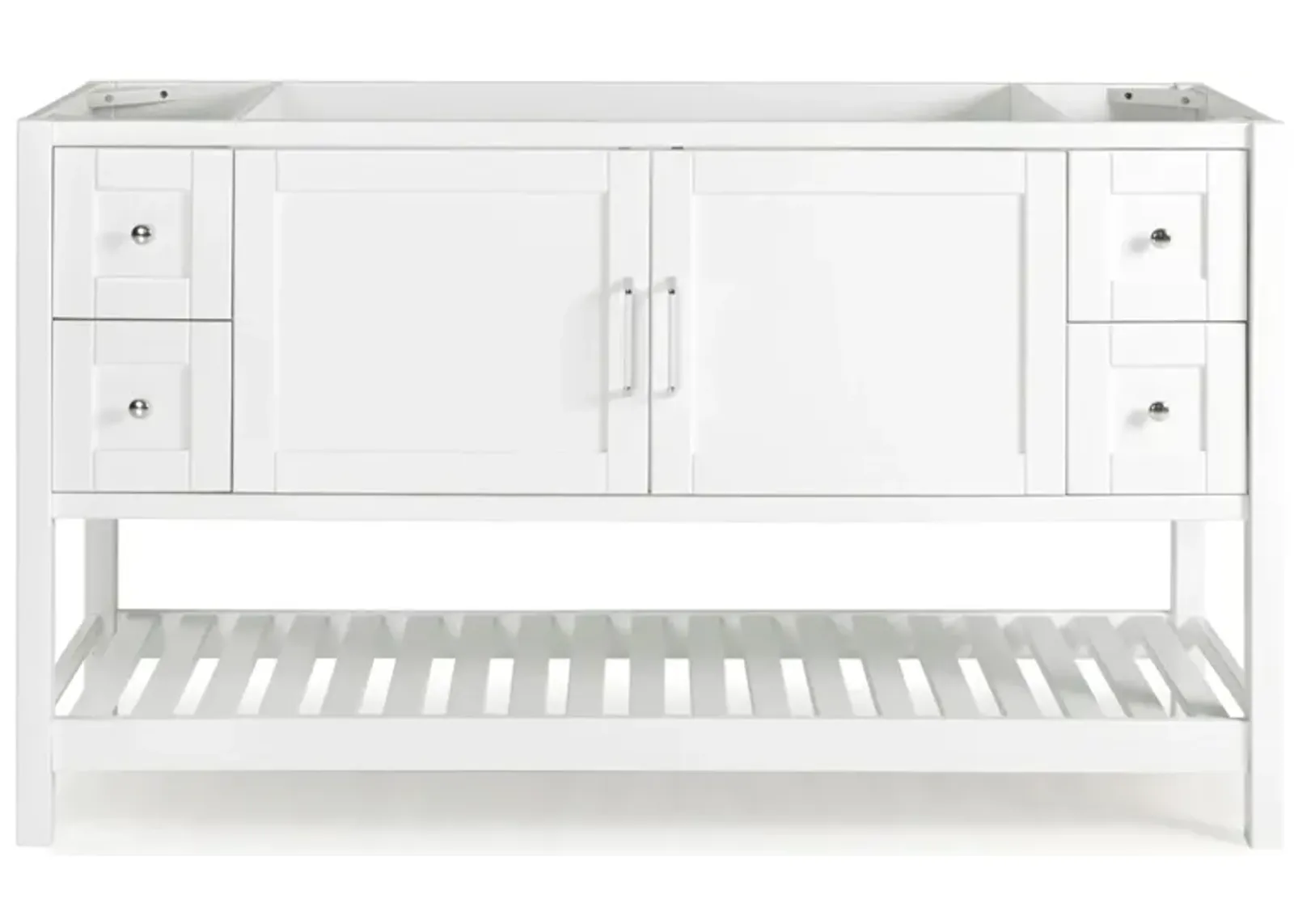 Bennet 60" Vanity Cabinet in White by Bolton Furniture