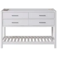 Harrison 48" Vanity Cabinet in White by Bolton Furniture