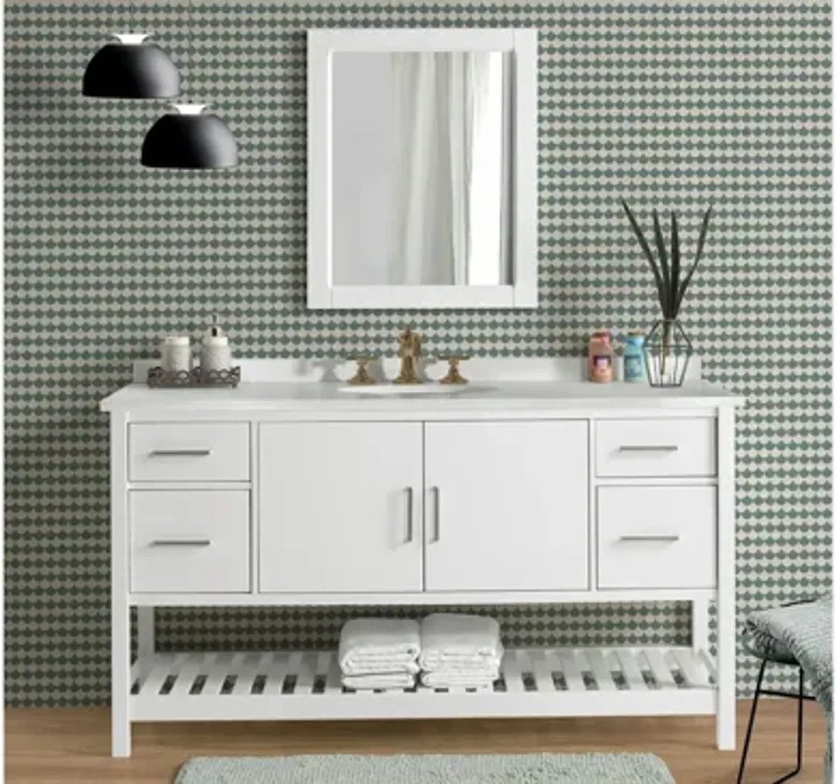 Harrison 60" Vanity Cabinet