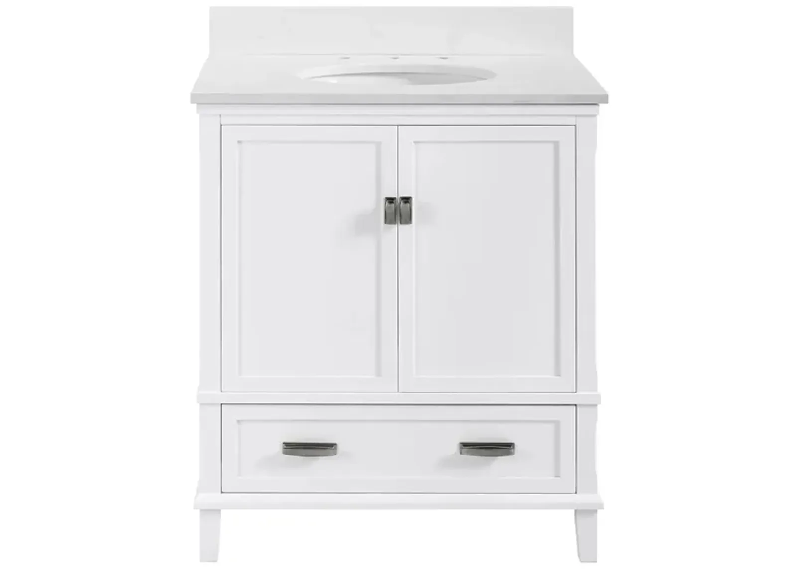 Rosemarie 30" Bathroom Vanity in White by DOREL HOME FURNISHINGS