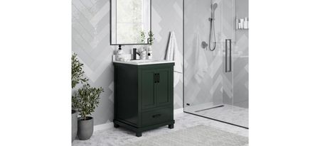 Cowley 24" Bathroom Vanity in Green by DOREL HOME FURNISHINGS