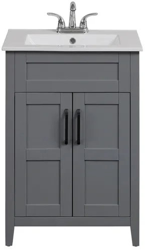 Elyria 24" Bathroom Vanity in Huron Gray by Twin-Star Intl.