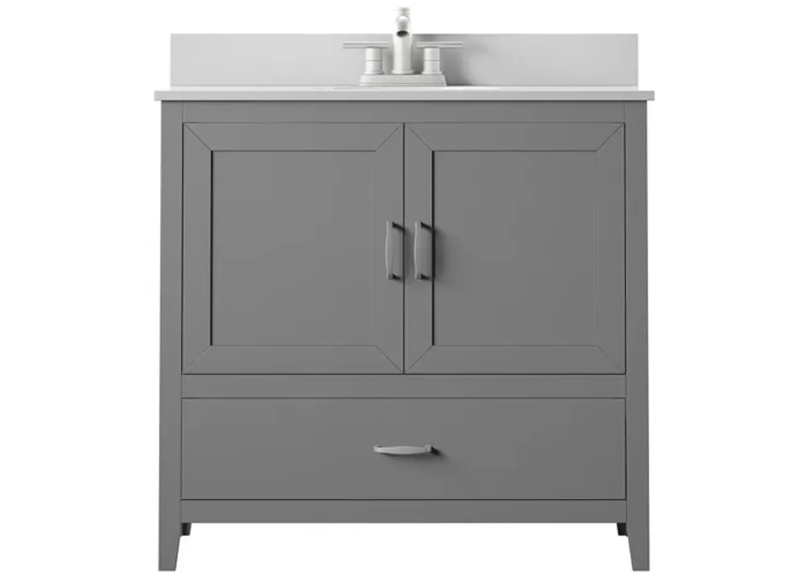 Lorain 36" Bathroom Vanity in Huron Gray by Twin-Star Intl.