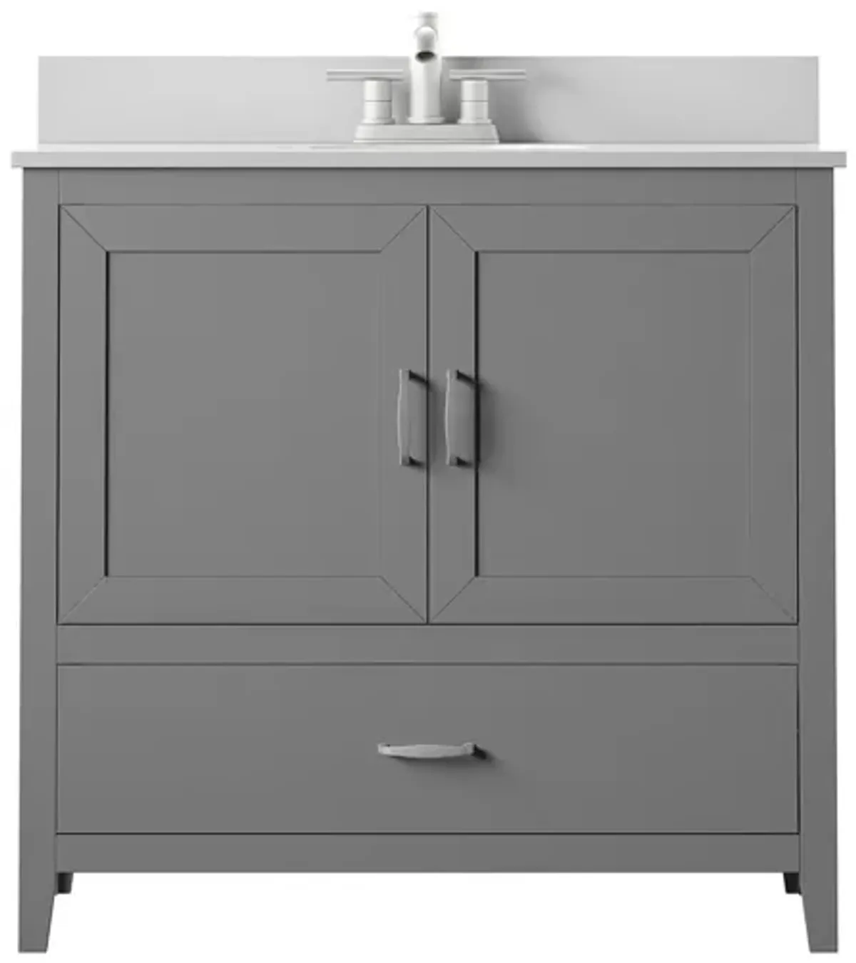 Lorain 36" Bathroom Vanity in Huron Gray by Twin-Star Intl.