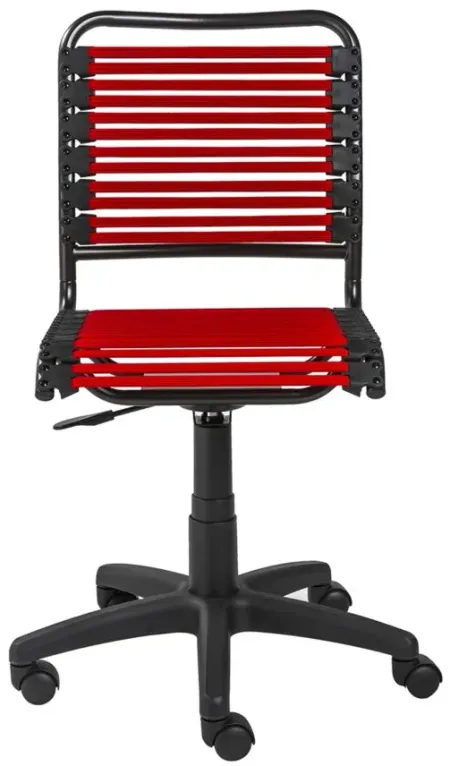 Allison Armless Bungie Office Chair in Red by EuroStyle
