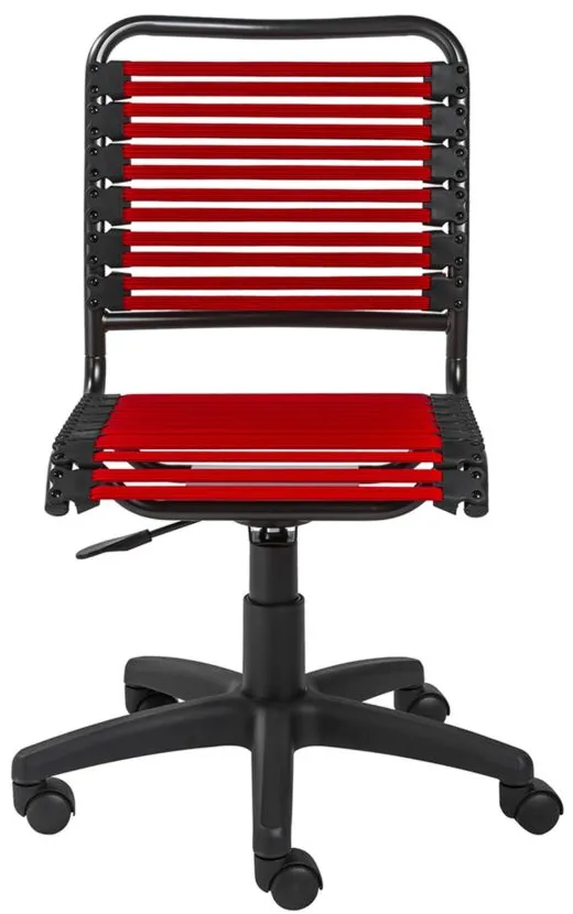 Allison Armless Bungie Office Chair in Red by EuroStyle