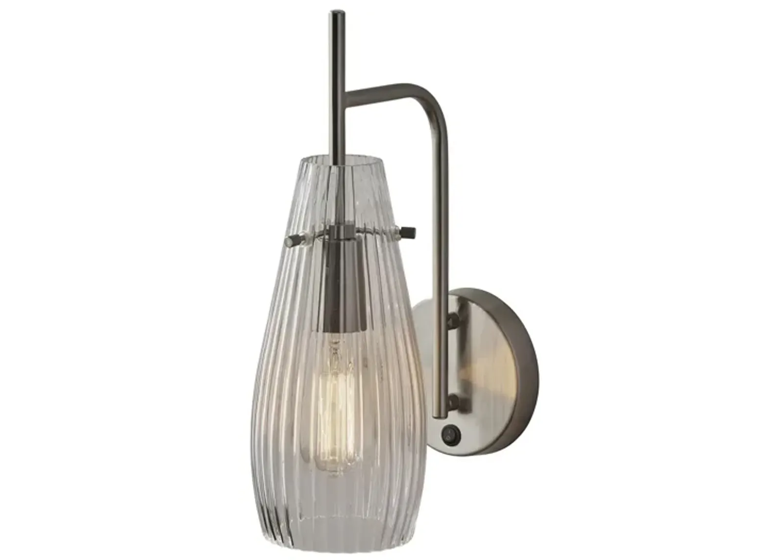 Layla Wall Lamp in Brushed Steel by Adesso Inc