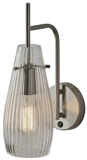 Layla Wall Lamp in Brushed Steel by Adesso Inc