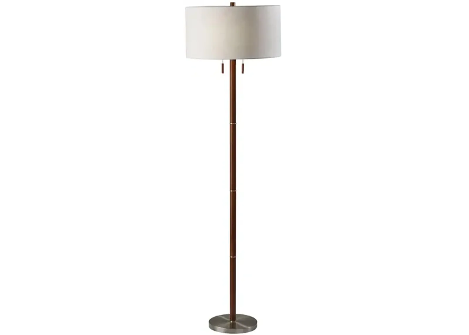 Madeline Floor Lamp in Walnut by Adesso Inc