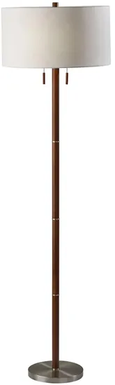 Madeline Floor Lamp in Walnut by Adesso Inc