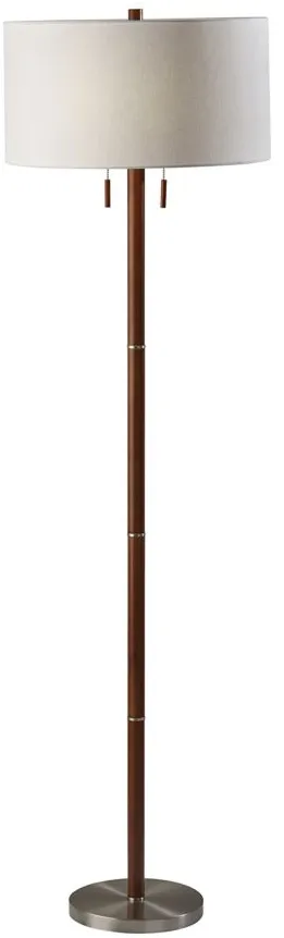 Madeline Floor Lamp in Walnut by Adesso Inc