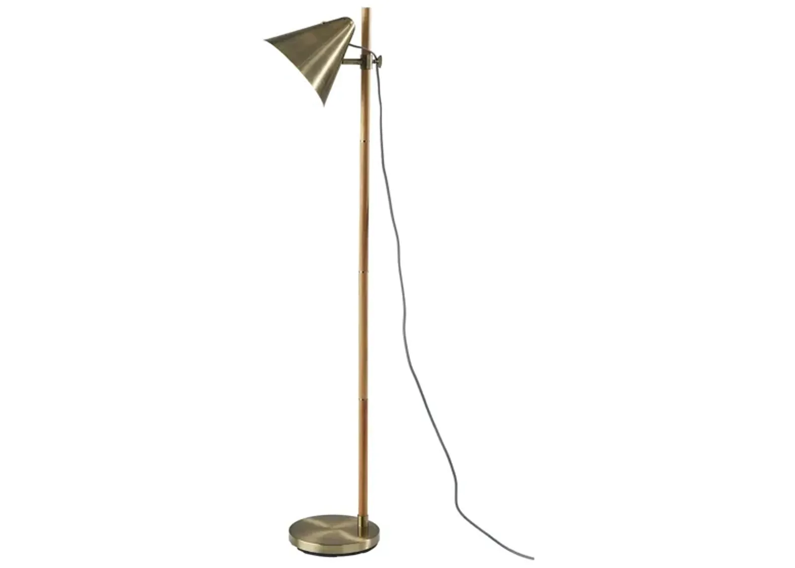 Bryn Floor Lamp in Antique Brass by Adesso Inc