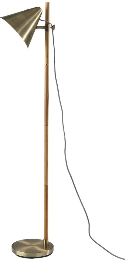 Bryn Floor Lamp in Antique Brass by Adesso Inc