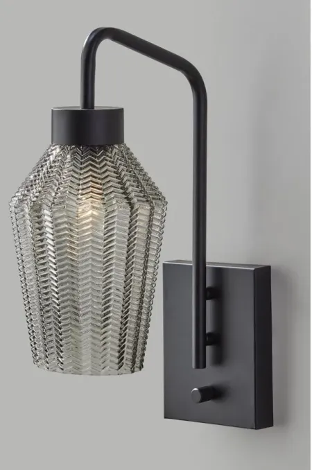 Belfry Wall Lamp in Black by Adesso Inc