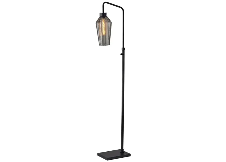 Belfry Floor Lamp in Black by Adesso Inc