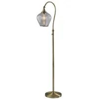 Bradford Floor Lamp in Antique Brass by Adesso Inc