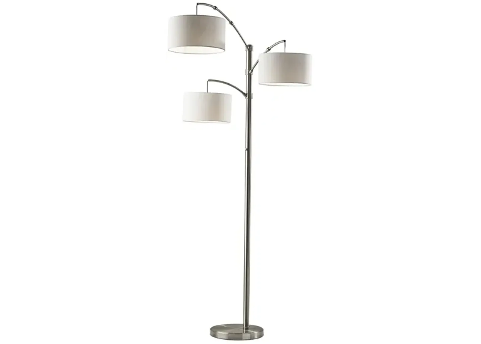 Cabo Arc Floor Lamp in Brushed Steel by Adesso Inc