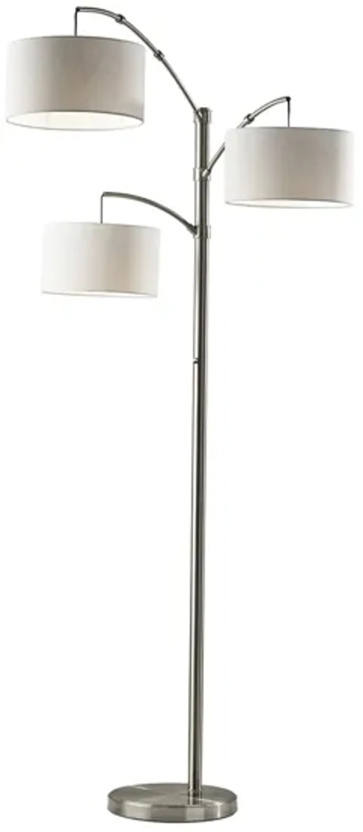 Cabo Arc Floor Lamp in Brushed Steel by Adesso Inc