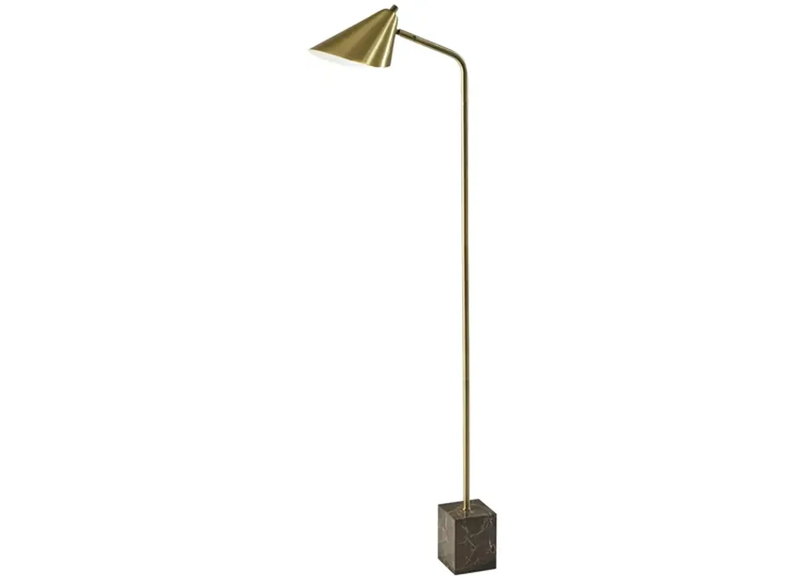 Hawthorne Floor Lamp in Antique Brass by Adesso Inc