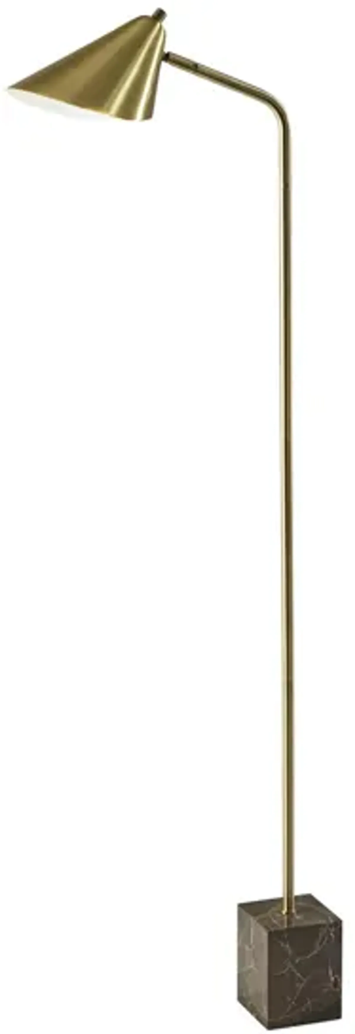 Hawthorne Floor Lamp in Antique Brass by Adesso Inc