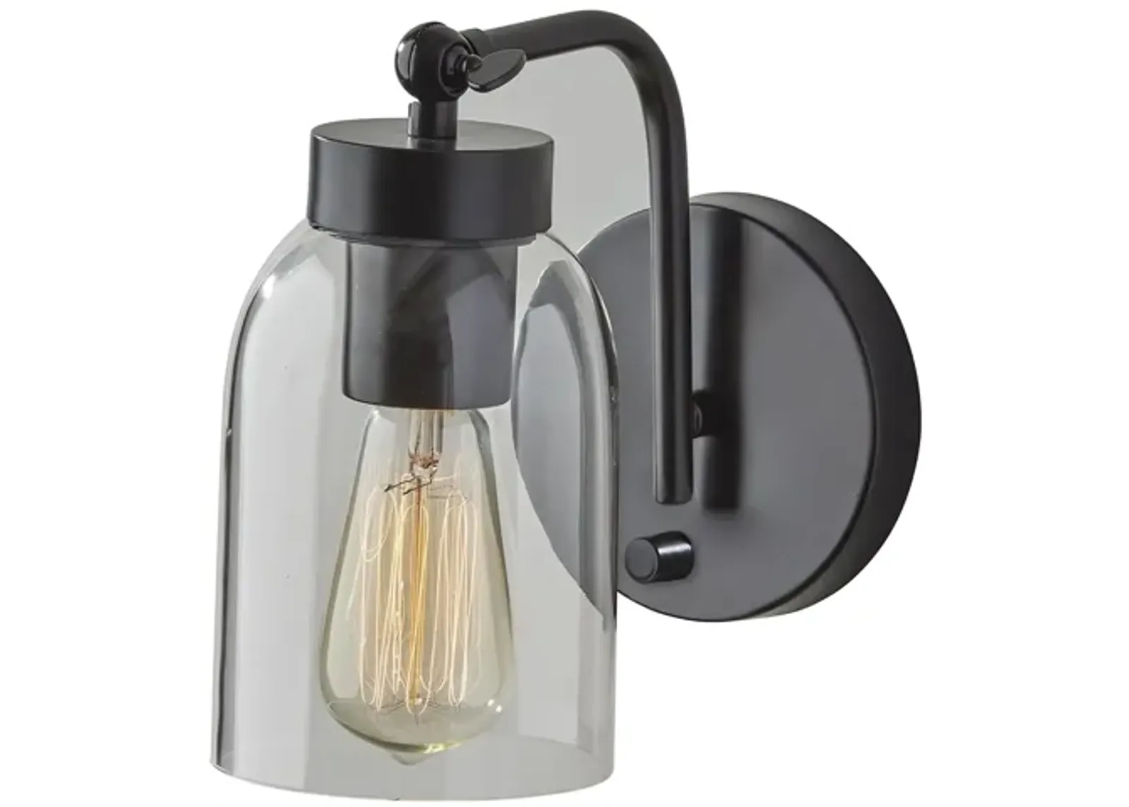 Bristol Wall Lamp in Black by Adesso Inc