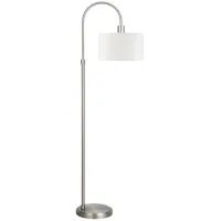Demi Floor Lamp in Brushed Nickel by Hudson & Canal