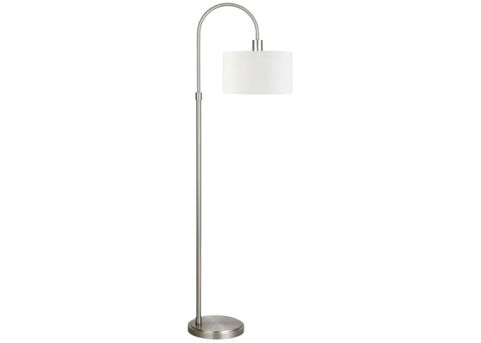 Demi Floor Lamp in Brushed Nickel by Hudson & Canal