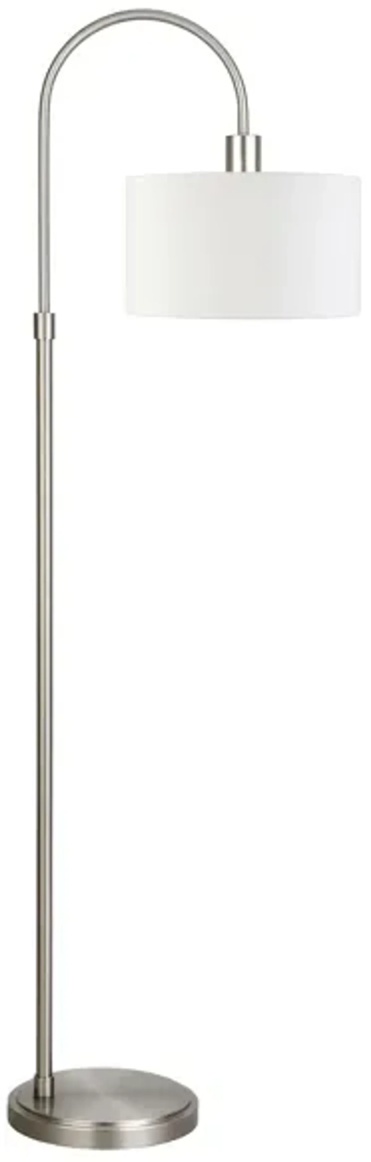 Demi Floor Lamp in Brushed Nickel by Hudson & Canal