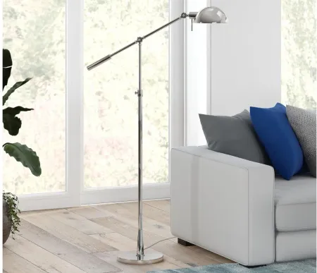 Jelen Floor Lamp in Polished Nickel by Hudson & Canal
