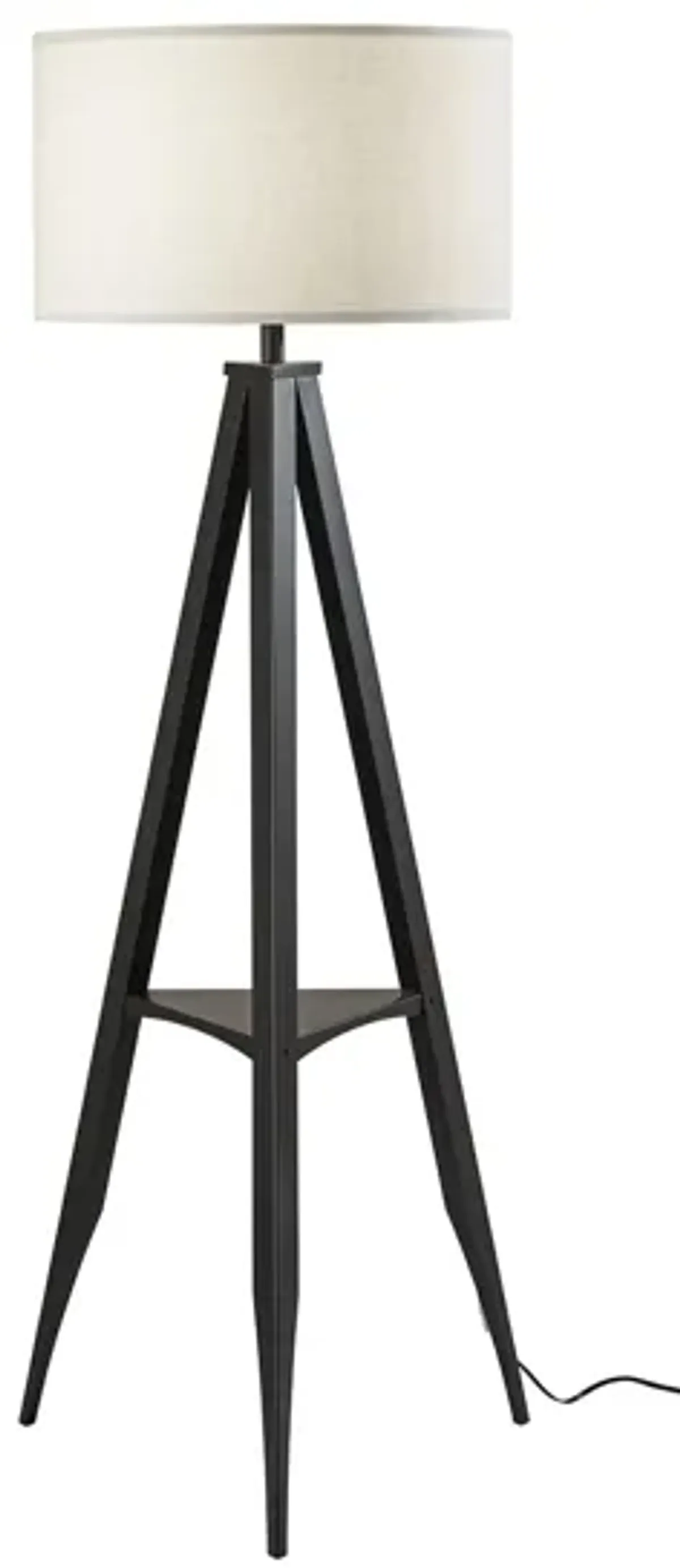 Warren Shelf Floor Lamp in Black by Adesso Inc