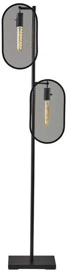 Landon Floor Lamp in Black by Adesso Inc