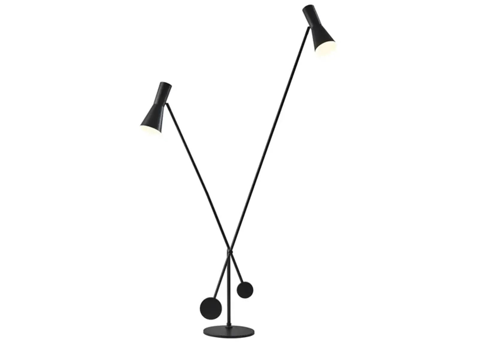 Bond Floor Lamp in Black by Adesso Inc