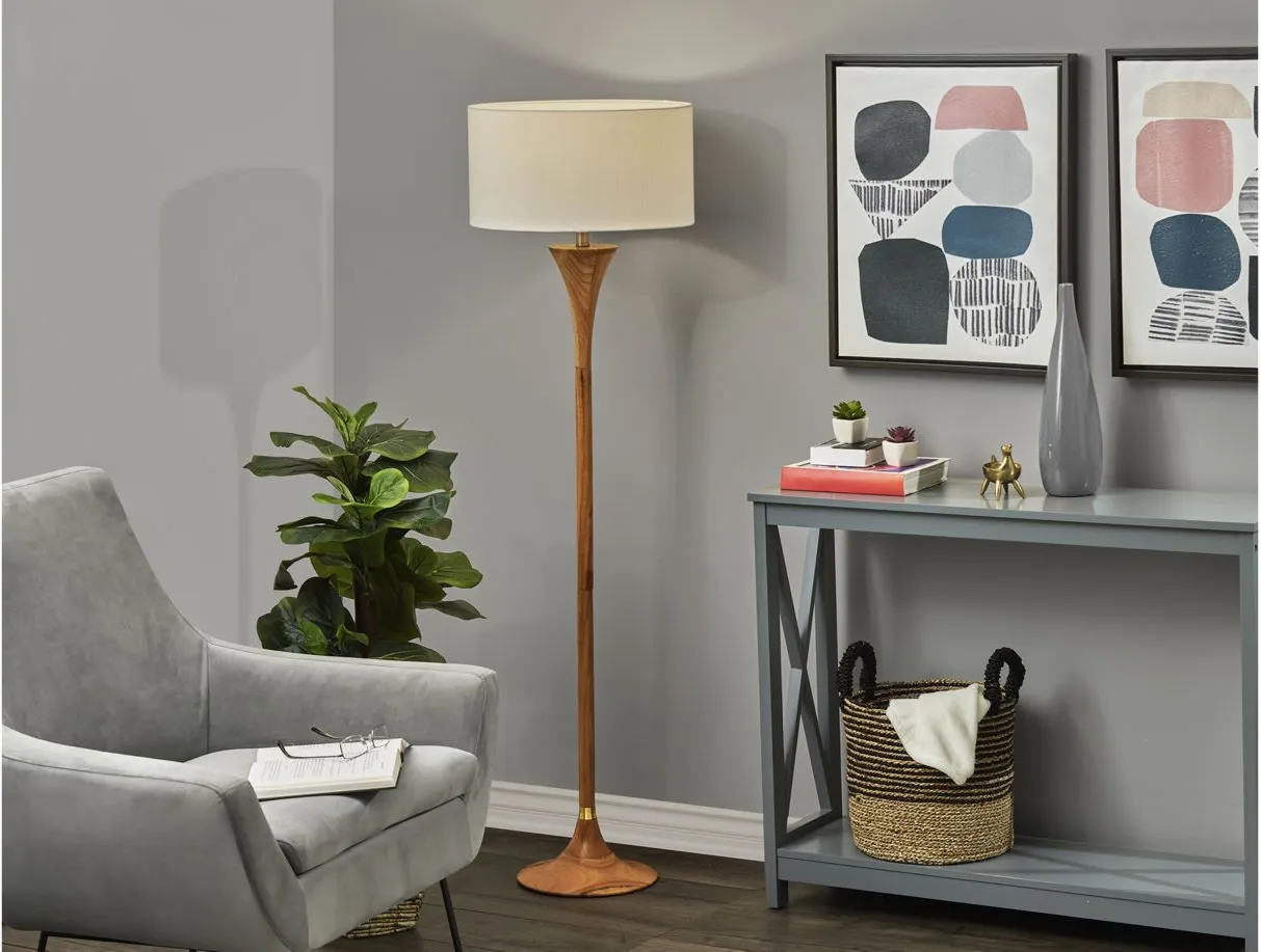 Rebecca Floor Lamp in Beige by Adesso Inc