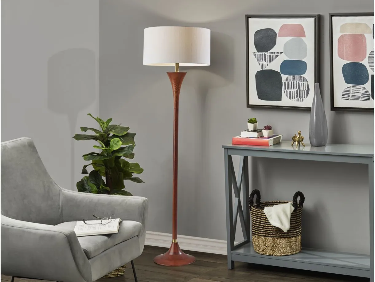 Rebecca Floor Lamp in Walnut by Adesso Inc